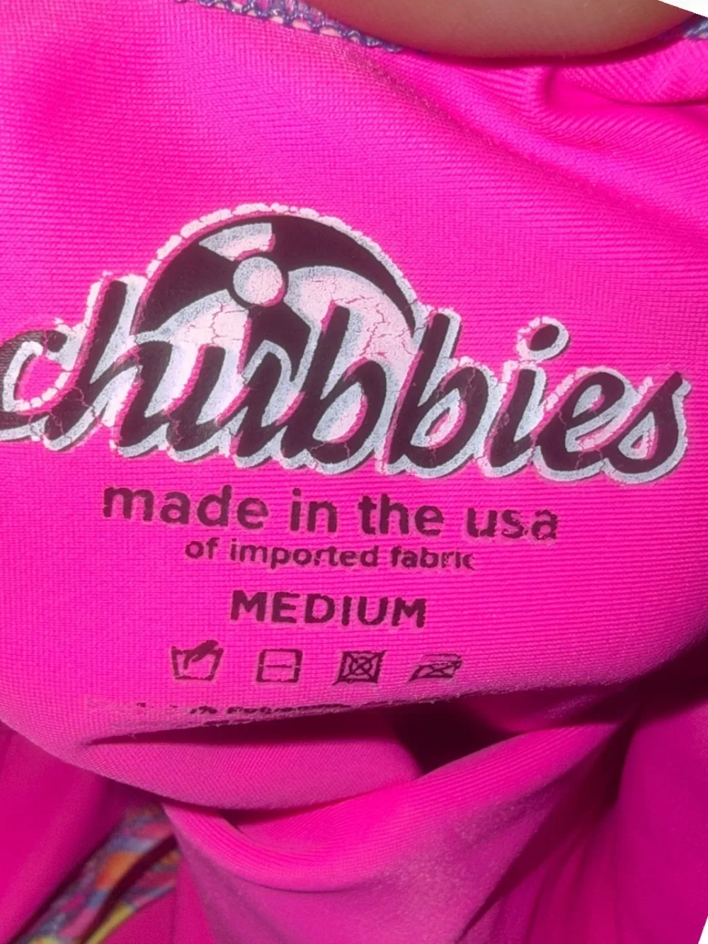 Chubbies Neon Pineapple One Piece Swimsuit Medium
